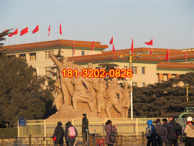 紅軍石雕，廣場景觀石雕 (2)